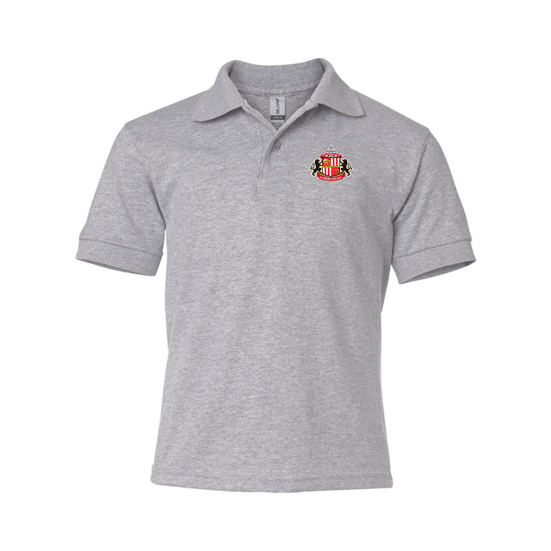 Youth Sunderland AFC Soccer  Gildan Dry Blend Jersey Polo